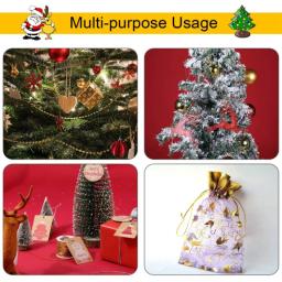 20 metros/rolo ouro prata cabo elástico redondo alta elástica metálico enfeites corda para o natal diy embalagem artesanato roupas tag - Image 5