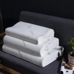 Almofada Ortopédica Memória Látex Natural, Almofadas de Massagem, Almofada Cervical, Substituição com Capa, Suprimentos do Lar, Dormindo, 1Pc - Image 6