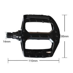 Pedal antiderrapante de liga de alumínio para bicicleta, peças de ciclismo com tiras reflexivas, leve para peças de rolamento - Image 6