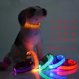 Colar luminoso do chicote de fios da luz para o animal de estimação pequeno do gato coleira de cão do diodo emissor de luz da segurança da noite - Image 2