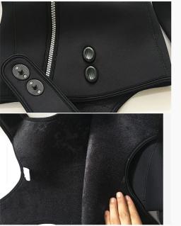 Roupa de mergulho com capuz para homens, 5mm, duas peças, neoprene, mergulho subaquático, caça, surf, com zíper - Image 5