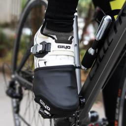 Giyo capas de sapato de bicicleta à prova d'água, capa protetora para sapatos de bicicleta, aquecedor antiderrapante, meio dedo do pé, inverno, mtb - Image 3