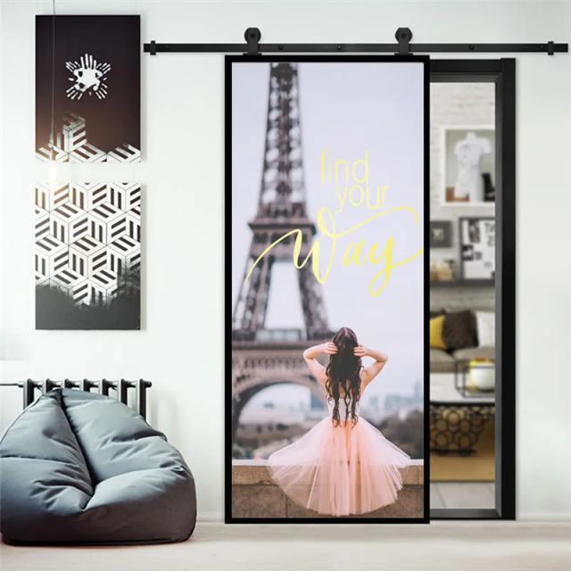 Decalque Criativo de Rosa Paris: Adesivo de Parede para Decoração de Casa e Banheiro