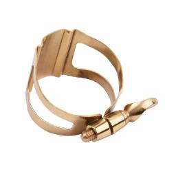 Único parafuso de ajuste saxofone ligadura durável ligadura sax profissional bocal para Alto/Tenor/saxofone soprano - Image 1