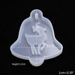 Resina epóxi de cristal, molde de silicone artesanal para criar jóias, artesanato diy, pingente de árvore de natal - Image 2
