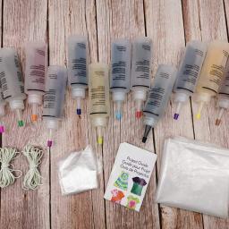 Kit de tinta permanente multicolor, 8 garrafas, tinta têxtil colorida, corante para arte, artesanato, decoração de tecidos - Image 2