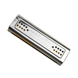 Instrumentos de ventilação para harmônica c e g, 24 buracos, tons duplos, instrumentos de madeira, concha de aço inoxidável, grande volume, som claro - Image 2
