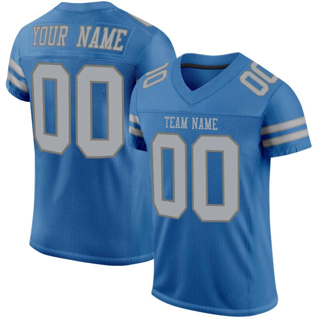 Camisa de Futebol Americano de Secagem Rápida com Nome e Número da Equipe