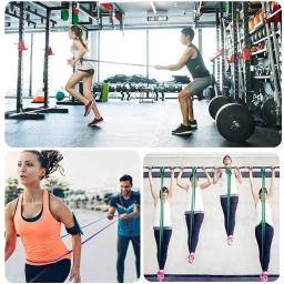 Faixa de borracha para exercícios, equipamento esportivo, 208cm, fitness, resistência, elástico, faixa expansora para ioga - Image 4