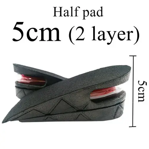 Palmilha Invisível para Aumentar Altura para Sapatos, Levante o Sapato Ajustável, Inserção do Salto, Altura Mais Alta, 3 cm, 5 cm, 7 cm, 9cm - Image 1
