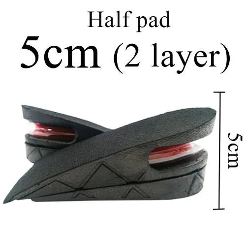 Palmilha Ajustável Invisível para Aumento de Altura em Sapatos - Elevações de 3 cm a 9 cm