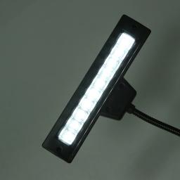 Usb recarregável clip-on música suporte luz 10 led brilhante, candeeiro de mesa de cabeceira lâmpada de leitura - Image 6