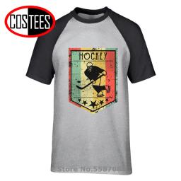 2020 quente do vintage escudo design equipe canadá hóquei t camisas dos homens canadense hockeyer camiseta retro hóquei jogador fãs presente camiseta - Image 2