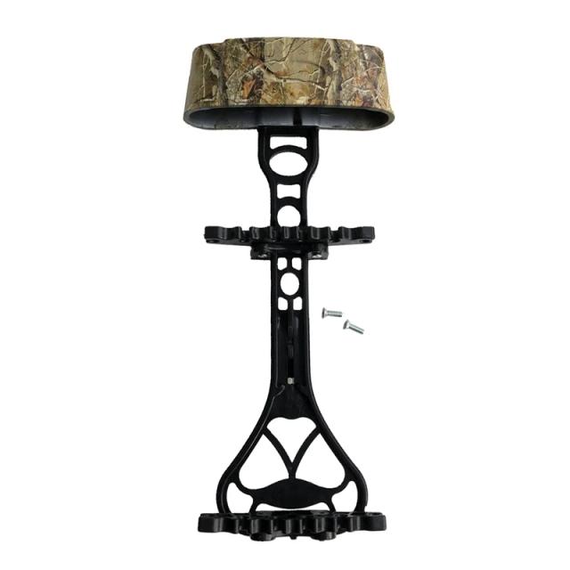 Cabeça de Tiro para Arco Composto com Aljava para 6 Setas em Preto e Camuflagem