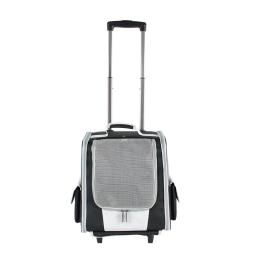 Transporte para animais de estimação de luxo mochila portátil saco do trole do animal de estimação ao ar livre viagem caminhadas respirável saco portador do cão gato acessórios do cão - Image 5