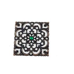 40mm 20 peças atacado ornamentos artesanato ornamentos ornamentos de ornamento ornamentos ocos, acessórios de joias, ornamentos de tom de bronze - Image 4