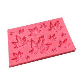 Molde de silicone com folha de bordo faça você mesmo, forma de cozimento de cupcake, ferramentas de decoração de bolo de fondant, pasta de goma, chocolate, doces, argila, moldes - Image 4