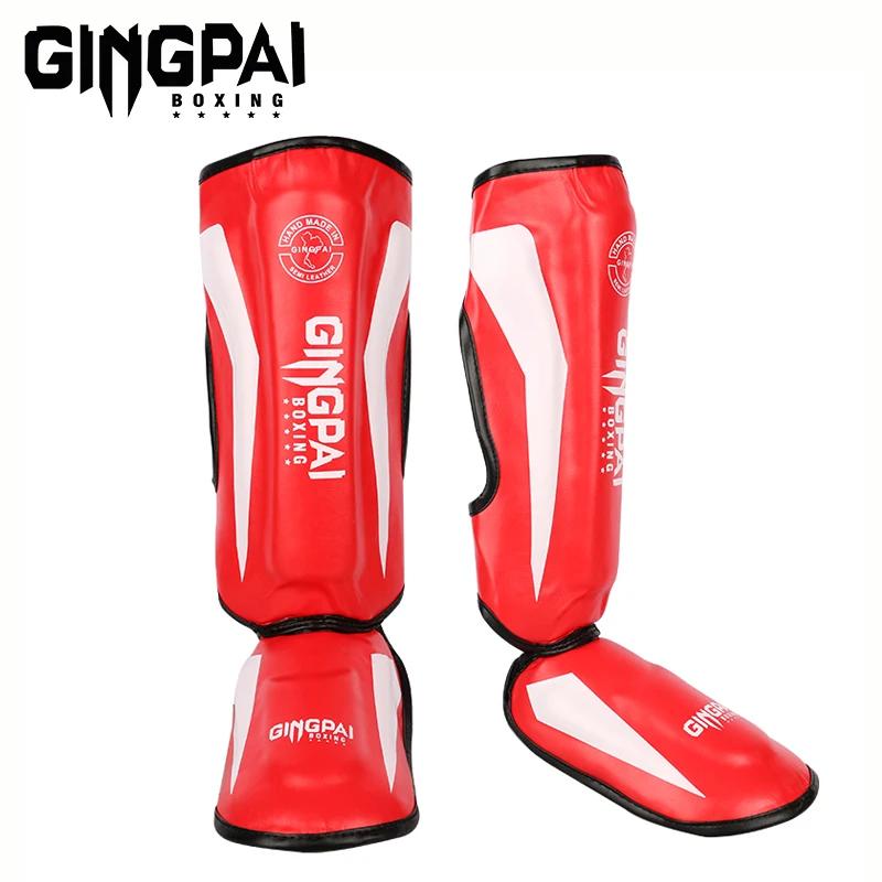 Caneleiras de boxe proteção de alta qualidade, mma em instep, kickboxing pad, muaythai, treinamento, protetores de perna - Image 1