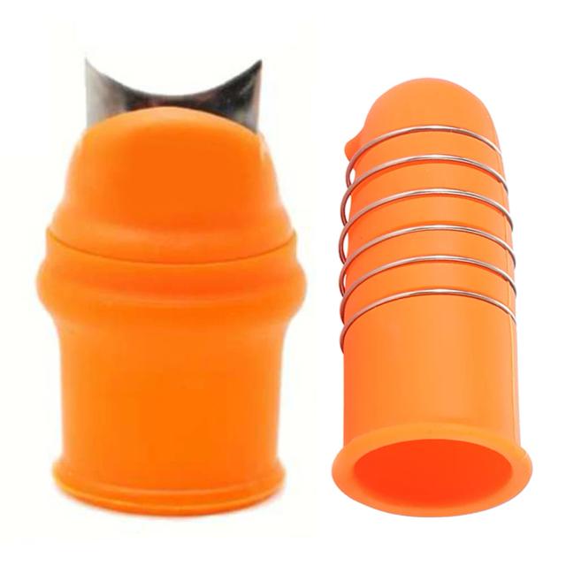Protetor de Dedo em Silicone para Corte de Vegetais e Jardinagem com Lâminas e Tesouras