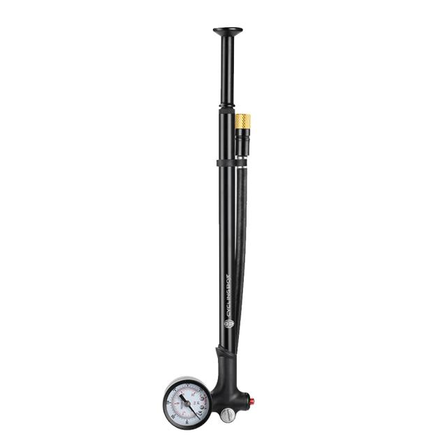 Bomba de Ar Portátil de Alta Pressão com Medidor para Bicicletas de Mountain Bike - Ideal para Garfo e Suspensão Traseira