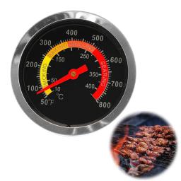 Medidor de temperatura 10-400 ℃ de aço inoxidável do termômetro da grade do fumador do bbq do churrasco - Image 5