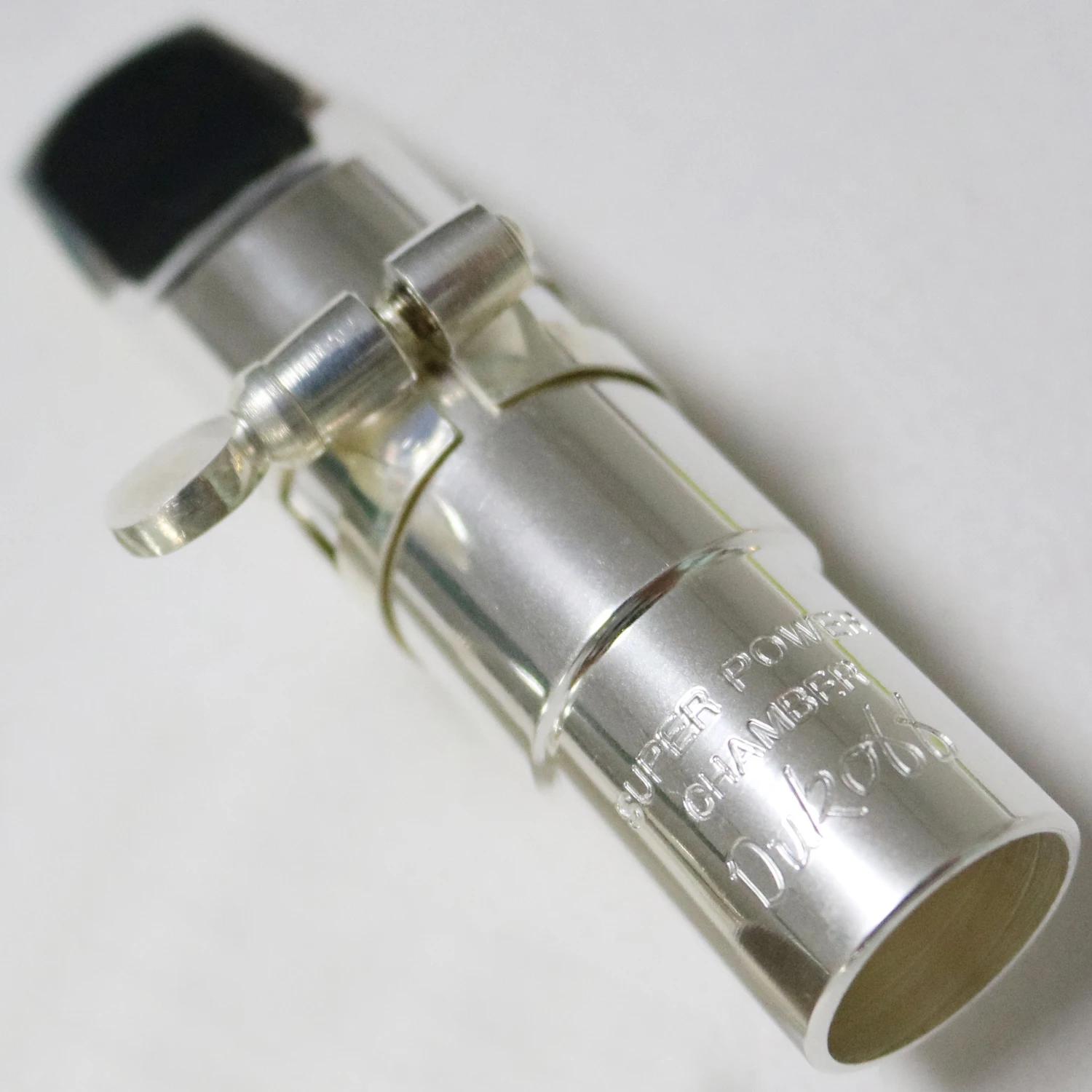 Profissional Metal Super Poder Câmara Saxofone Boquilhas, banhado a prata Sax Boca Peças, Tenor, Soprano, Alto Acessórios - Image 1