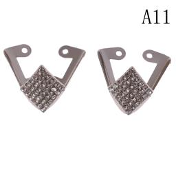 Decoração de sapato para saltos altos, 1 par de acessórios de reparação de sapatos metálicos, proteção para os dedos - Image 5
