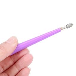 4 pçs roxo carpintaria mão artesanato conjunto de ferramentas fazendo diamante pérola grânulo vidro reamer rebarr miçangas buraco ferramenta ampliador - Image 5