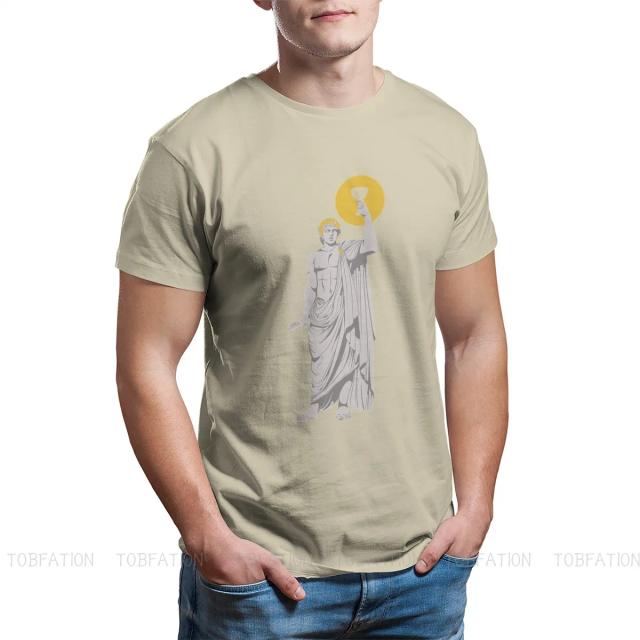 Camiseta de Algodão Dionísio: Estilo e Mitologia Grega para Homens