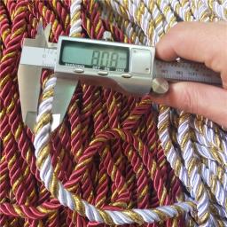 Corda De Nylon Torcida Três Fios De Fio De Ouro Portátil Diy Handmade Cord Para Acessórios De Vestuário Embalagem Trançada Decorativa - Image 1
