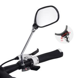Espelho retrovisor de bicicleta, espelho retrovisor de segurança para ciclismo, amplo alcance, ângulo de visão traseiro ajustável - Image 1