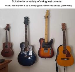 Suporte de instrumento de corda, suporte para guitarras, baixo, ukulele, acessórios de montagem na parede - Image 6