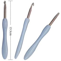 Alumínio Crochet Ganchos Agulhas de tricô Crochet Ganchos Conjunto de ferramentas Agulhas de tricô Ganchos de crochê Então Weave Crochet Needle Kit - Image 5