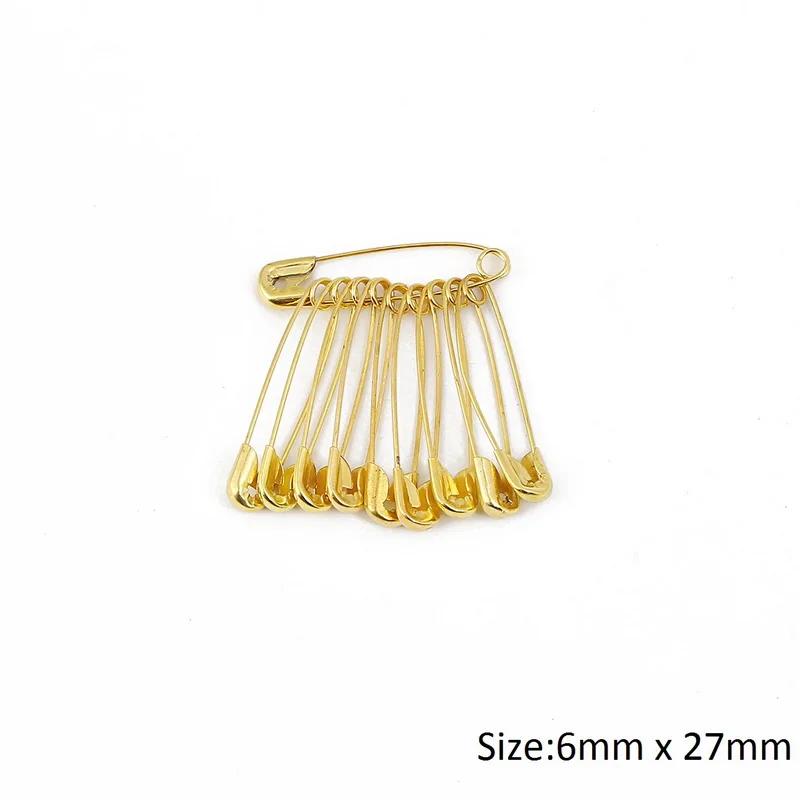 Alfinetes de segurança diy 50 peças, acessórios de ferramentas de costura, agulhas de metal 6mm-12mm, pino de segurança grande, broche pequeno, acessórios de vestuário - Image 1
