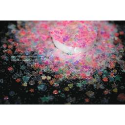 Lantejoulas lindas e brilhantes holográficas, glitter misturado para decoração de unhas, olhos e rosto, resina para corpo - Image 1