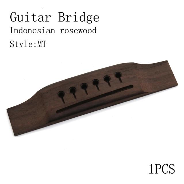 Ponte de Madeira para Guitarra Acústica em Jacarandá Indonésio - Peça de Reposição de Alta Qualidade 153x36x9mm