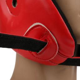 PU Leather Kick Boxing Capacete para Homens e Mulheres, Karate Head Guard, MMA, Kickboxing, Treinamento de Luta, Proteção de Cabeça - Image 6