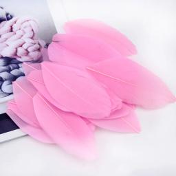 Penas de ganso 50 peças 4-8cm, mistura natural de cores penas de ganso para artesanato diy, confecção de joias, acessórios de decoração de festa de casamento - Image 2