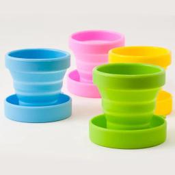 Aço inoxidável Silicone Copos Dobráveis Retráteis, Copos de Café Dobráveis Telescópicos, Copa de Água Esporte ao ar livre, Travel Cup, 170ml - Image 2