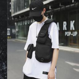 Hip Hop Streetwear estilo tático equipamento de peito masculino, armadura corporal, mochila Airsoft engrenagem, colete esportivo ao ar livre - Image 1