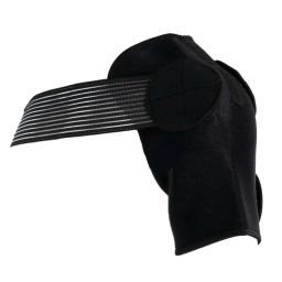 Faixa ajustável para cuidados esportivos, suporte de ombro para trás, faixa protetora, envoltório, cinto, almofadas, faixa de bandagem preta - Image 2
