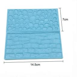 Forma de pedra de casca de árvore 2 tamanhos, ferramenta de confeitaria em relevo para decoração de bolo fondant, faça você mesmo, moldes para bolo - Image 6
