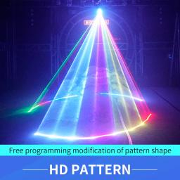 Laser de animação colorida rgb de 3w, sistema de exibição de luz para palco, projetor de discoteca, festa, palco, feriado e outros eventos - Image 5