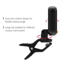 AROMA-Clip-on Guitar Tuner, Display LCD, rotativo, cromático, acústico, baixo, cavaquinho, acessórios de guitarra, AT-01A - Image 4