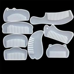 Molde de resina epóxi para artesanato, molde de silicone para pente de joalheria diy, resina de resina epóxi para confecção de joias diy, suprimentos de artesanato - Image 1
