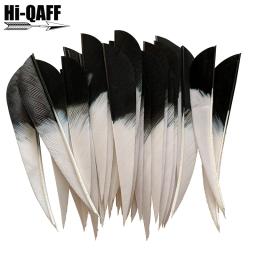 50 Pcs Hi-Q 4 Polegada Tiro com Arco Pena Água Gota Seta Natural Turquia Plume Gradiente Cor Caça Tiro Acessórios - Image 6