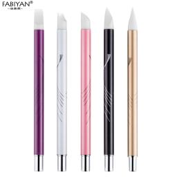 Pincel de silicone, escultura, caneta de escultura, alto relevo, moldar, esmalte de pintura oco, artesanato, conjunto de ferramentas de manicure de arte de unha - Image 6