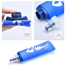 Garrafa de água dobrável de silicone macio, bexiga hidratada, colete, ao ar livre, camping, viagem, esporte, corrida, corrida, 250 ml, 500ml - Image 6