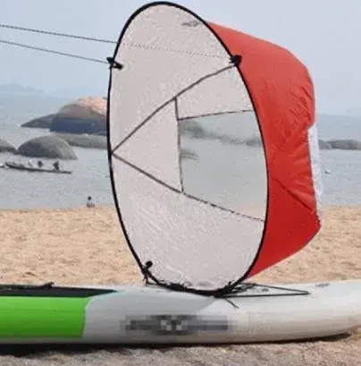 Prancha de Surf com Janela Clara e Vela para Aventuras em Esportes Aquáticos e Explorações Náuticas
