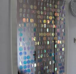 Cortinas de lantejoulas transparentes de plástico, ornamentos para decoração de festas de natal para casamento em casa - Image 2
